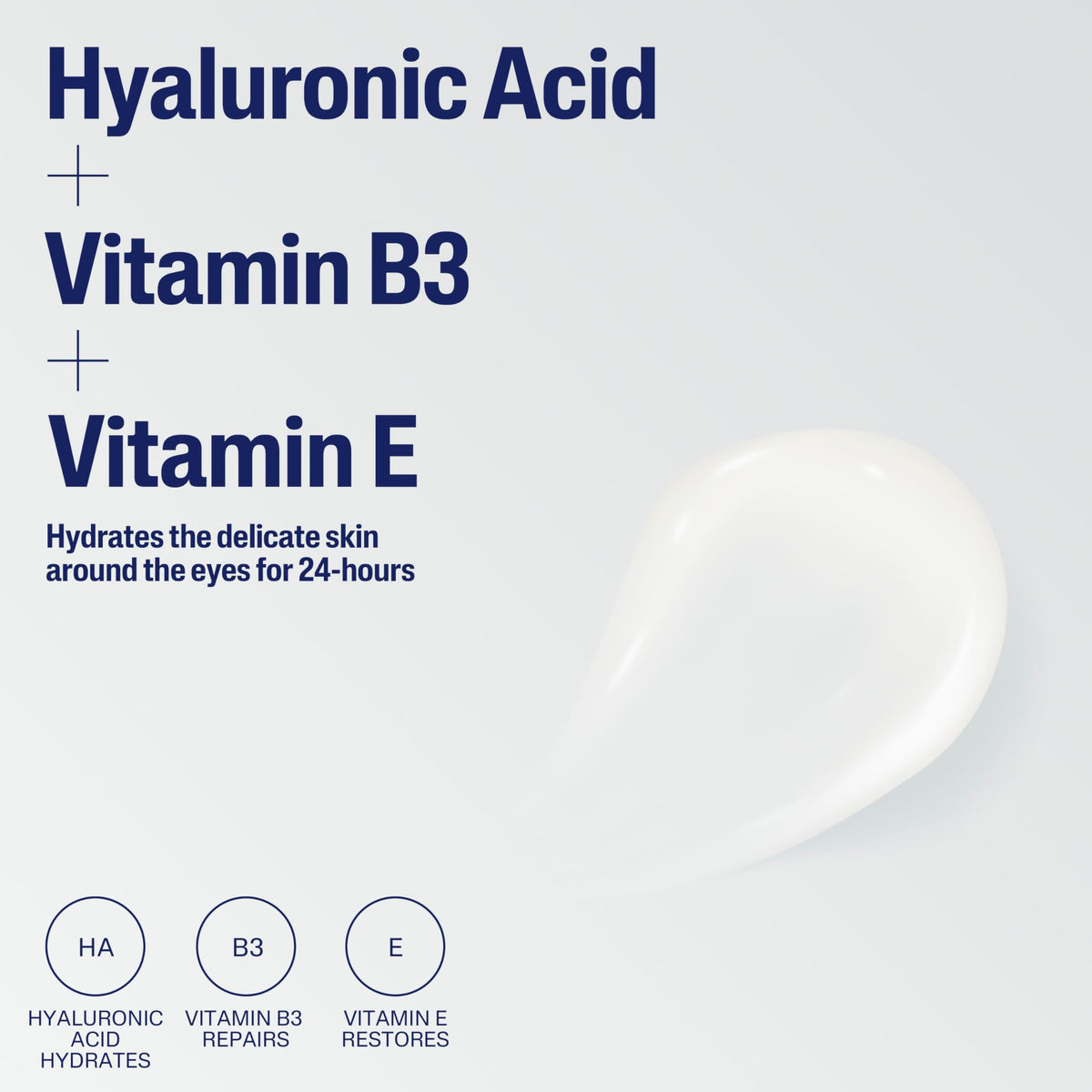 Brightening and smoothing under-eye gel-cream for dark circles and puffiness.