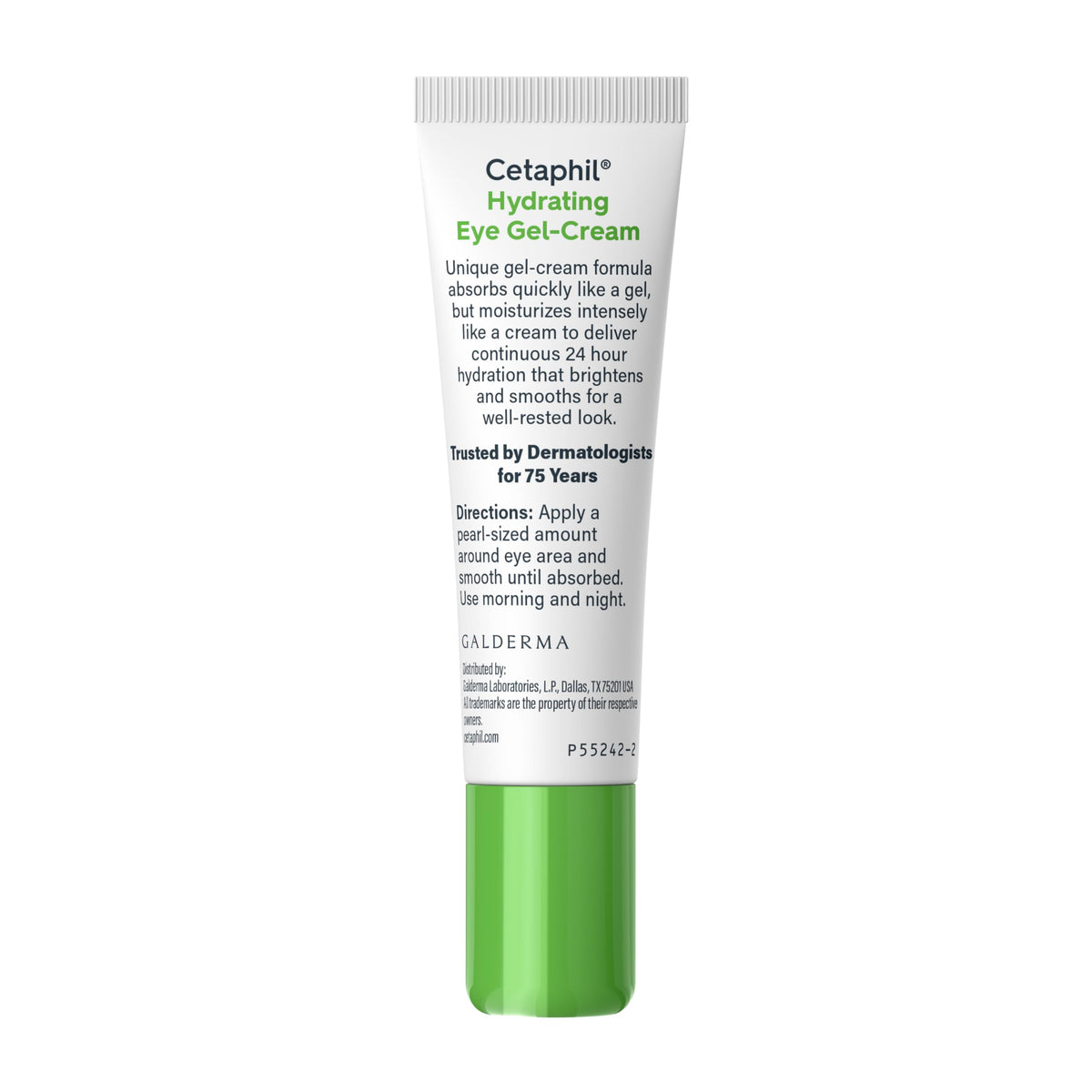 Nourishing hyaluronic acid eye formula for a smooth and well-rested appearance.