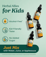 Label detail of Herb Pharm Kids organic herbal formula