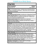 Paula's Choice clear exfoliating back and body acne spray application angle view