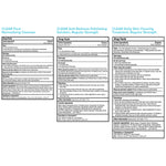Three step Paula's Choice skincare routine packaging for severe acne and redness relief.