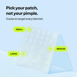 Authentic USA imported Peach Slices acne patches packaging highlighting the non drying formula
