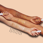 Imported USA cosmetics face makeup product packaging details.