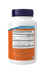 Pack of two NOW Foods double strength omega 3 dietary supplements for cardiovascular wellness.