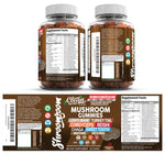Clean Nutraceuticals authentic USA imported mushroom gummies twin pack on plain background