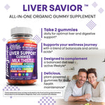Clean Nutraceuticals milk thistle and dandelion root herbal blend gummies