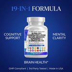 Clean Nutraceuticals Cogni Defend bottle displaying memory and focus blend benefits clearly.