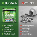 Authentic Clean Nutraceuticals non-GMO and vegan certified chlorophyll capsule bottle