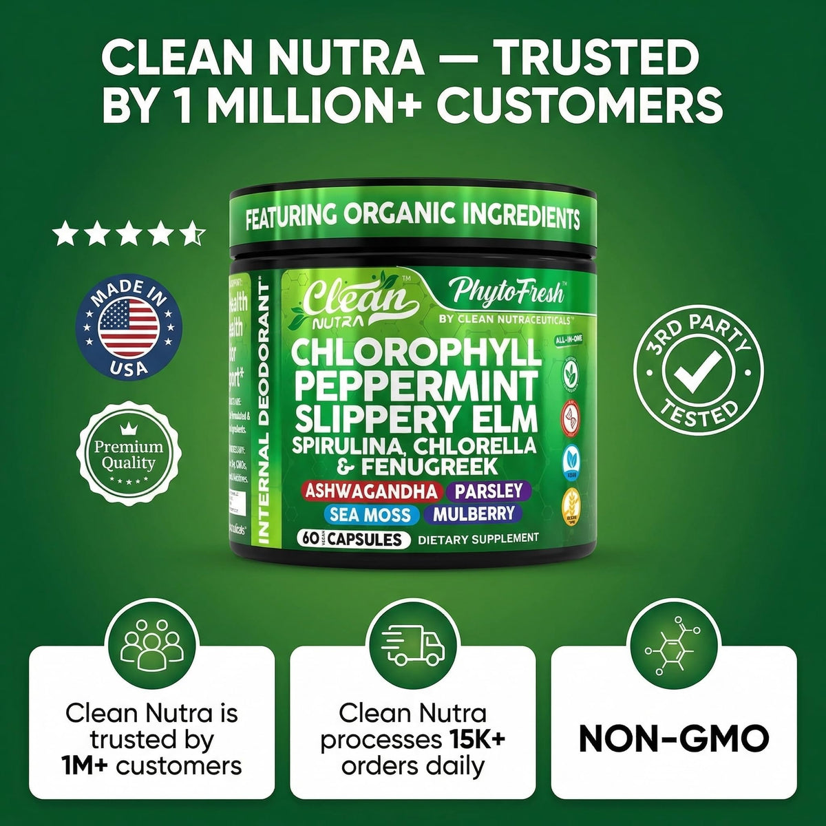 Dropy India imported premium greens wellness supplement bottle for internal body cleansing