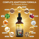 Organic Maca Root and Ashwagandha liquid drops for men and women wellness