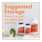 Gluten free and dairy free certifications on NOW Foods supplement packaging