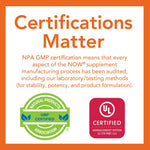 NOW Foods intestinal comfort softgels pack showing manufacturing details and dosage instructions