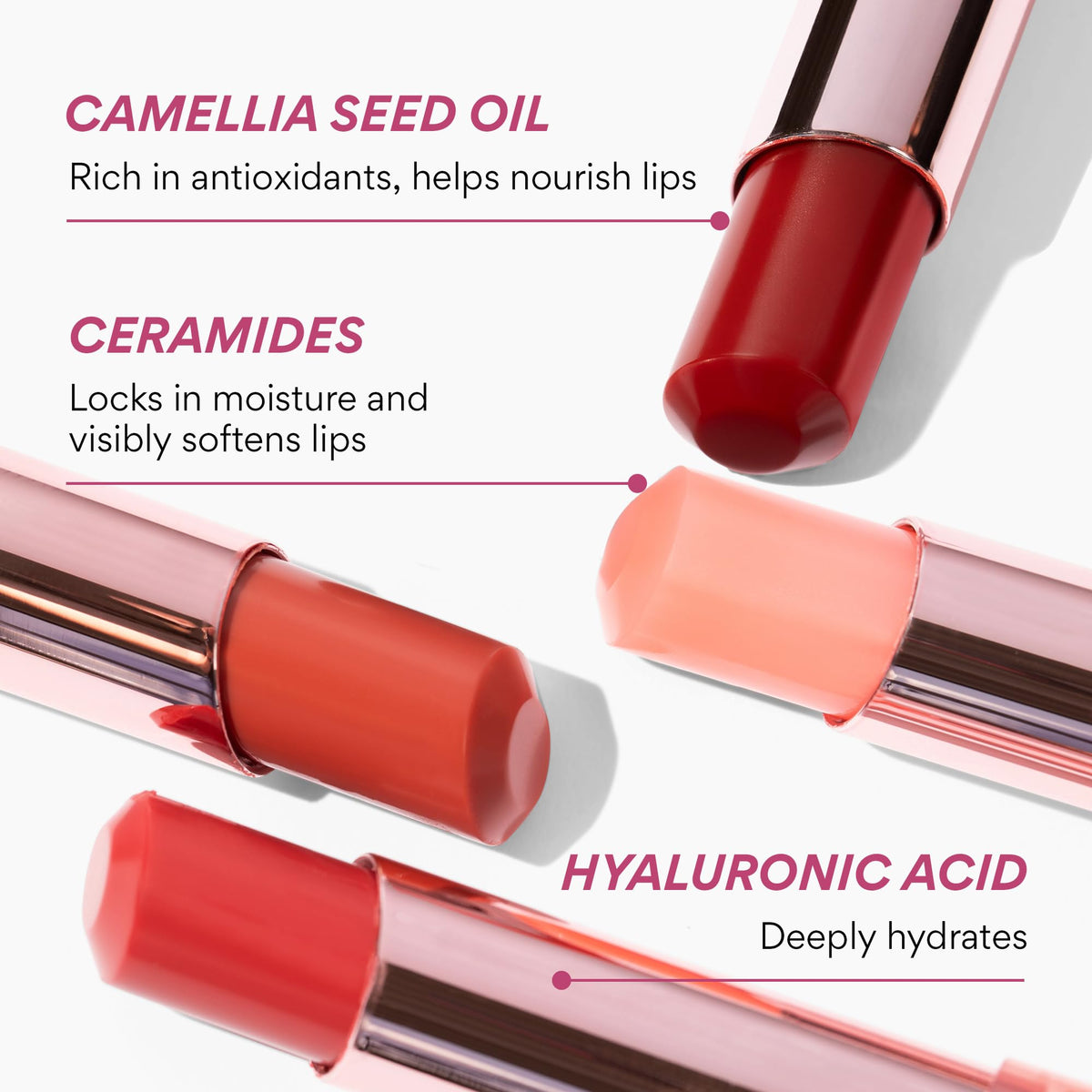Innisfree lip balm swatch showing the buildable sheer lipstick finish on skin.