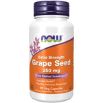 Supplement facts label of Now Foods Grape Seed Extract