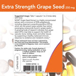 Now Foods Grape Seed Extract capsules showing vegetarian quality