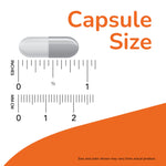 Side profile of NOW Foods Candida Support bottle highlighting non GMO and vegetarian product features