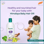 Himalaya Baby Hair Oil packaging showing key ingredients