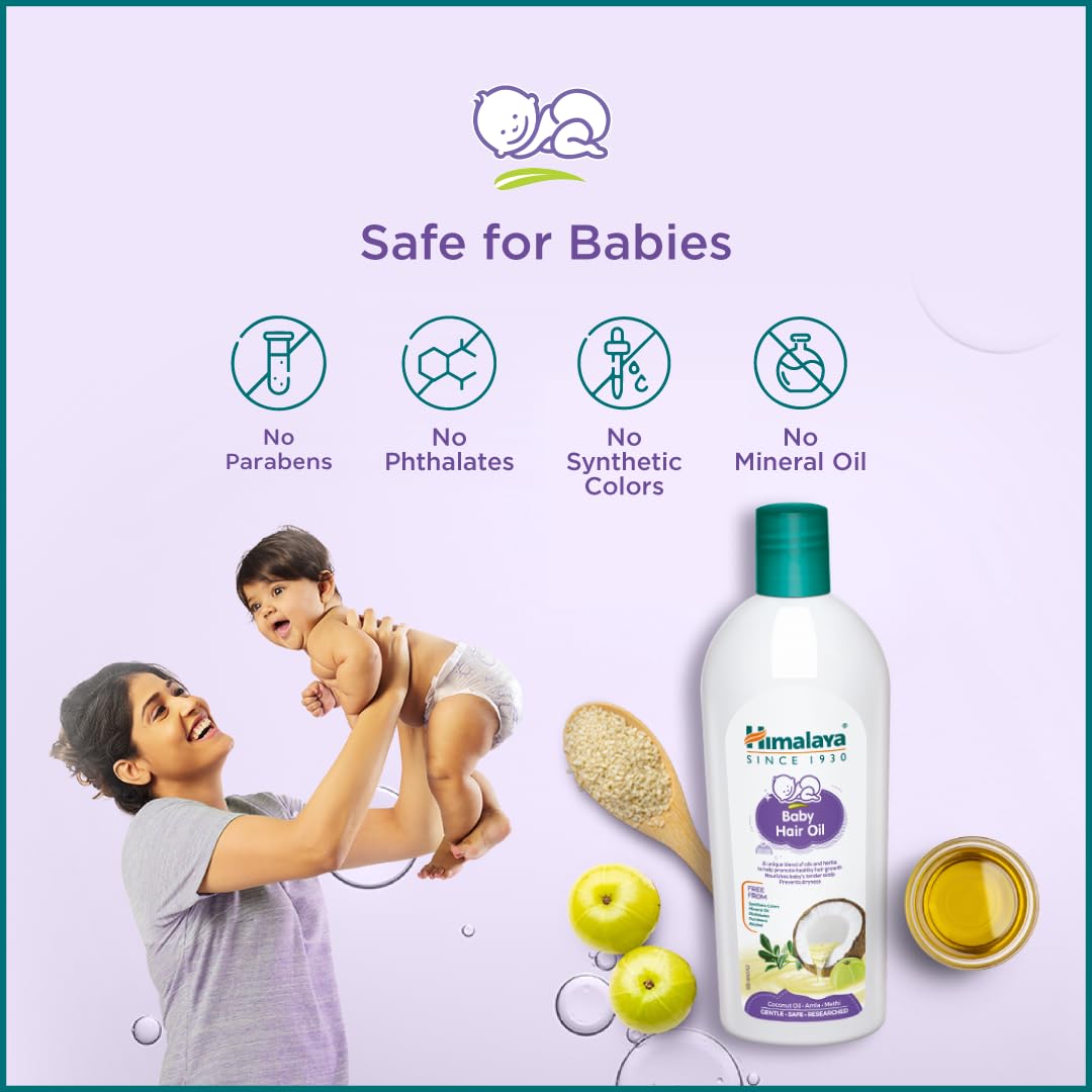 Natural herbal ingredients featured on Himalaya Baby Hair Oil