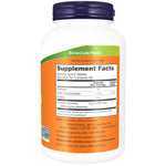NOW Foods Organic Spirulina 500 tablets nutritional facts label view