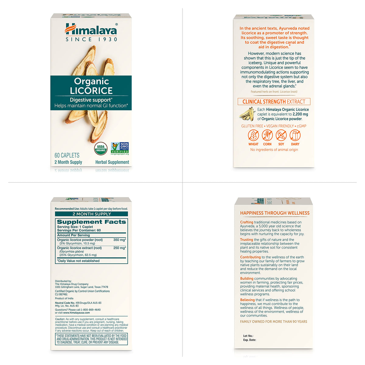 Himalaya Organic Licorice product in lifestyle setting for gut health
