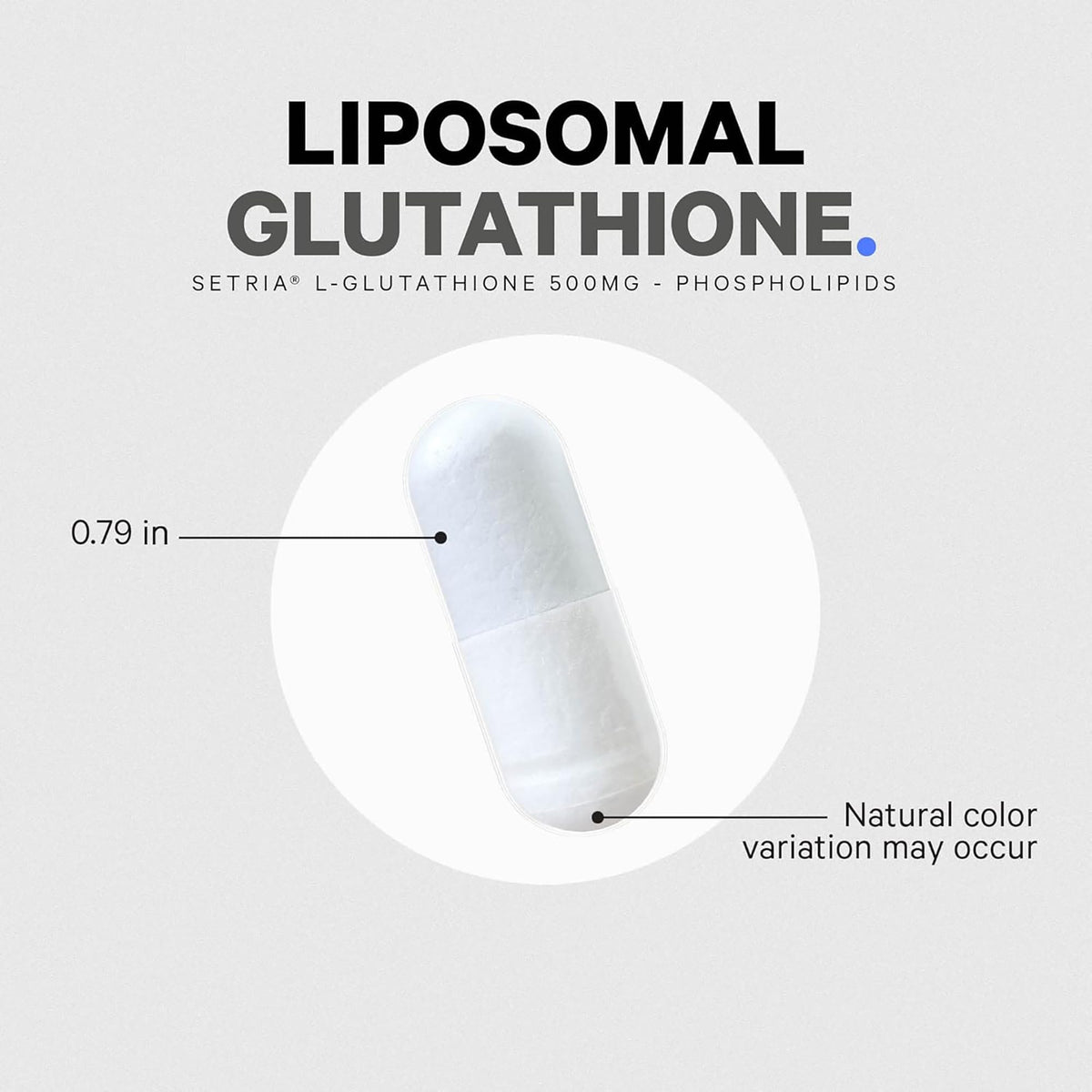 Side view of Codeage Liposomal Glutathione capsule bottle