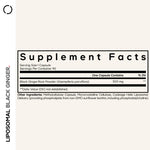 Codeage Kaempferia Parviflora 90 capsules packaging detail and liposomal delivery label