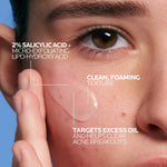 Close up of La Roche-Posay Medicated Gel Cleanser label
