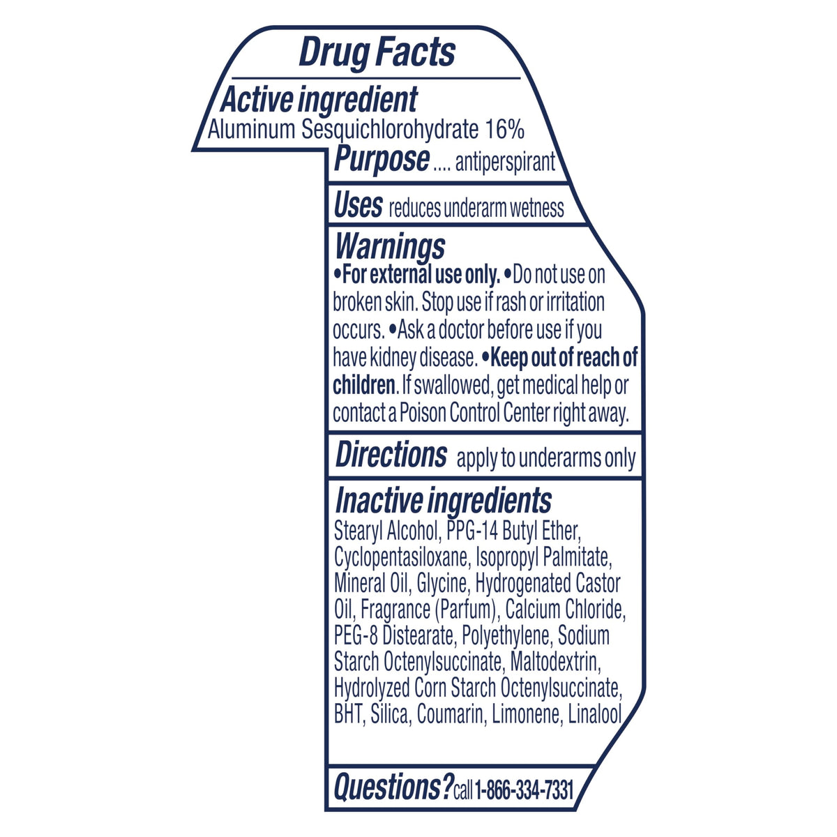 Degree long lasting odor protection stick application surface detail