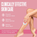 Divine Derriere exfoliating serum pads showing the dual textured pre soaked cotton rounds