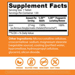Side angle of Doctor's Best chelated iron bottle emphasizing immune health benefits.