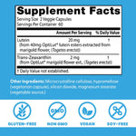 Doctor's Best Lutein supplement bottle with ingredient details