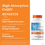Doctor's Best high absorption heart health supplement vegetarian softgels packaging