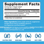 Doctor's Best Astaxanthin non-GMO vegan softgels product certifications layout
