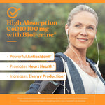 Premium 120 softgels bottle of Doctor's Best CoQ10 for men and women health support