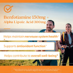 Close up of Doctor's Best Benfotiamine supplement packaging