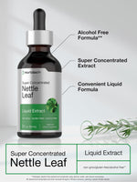 Horbäach alcohol free nettle leaf dropper bottle displaying super concentrated formula details