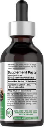 Horbaach Licorice Root herbal supplement label details