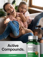 Horbaach American Ginseng root extract capsules in bottle