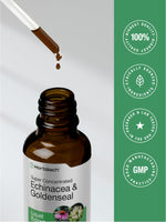 Horbäach Echinacea and Goldenseal bottle in packaging