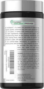 Horbäach Berberine 120 vegetarian capsules bottle side