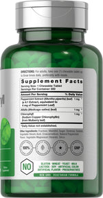 Horbäach vegan green superfood tablets showing nutritional supplement facts label