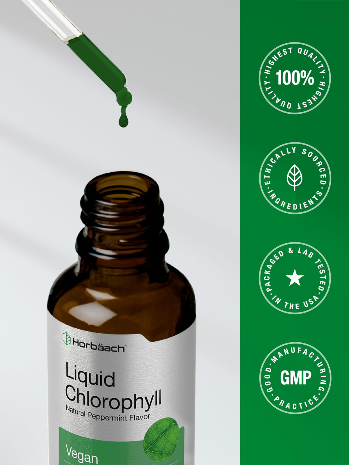 Dropy India authentic Horbaach peppermint liquid chlorophyll drops lifestyle view