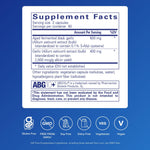 Aged fermented black garlic supplement by Pure Encapsulations for immune support tracking side label info