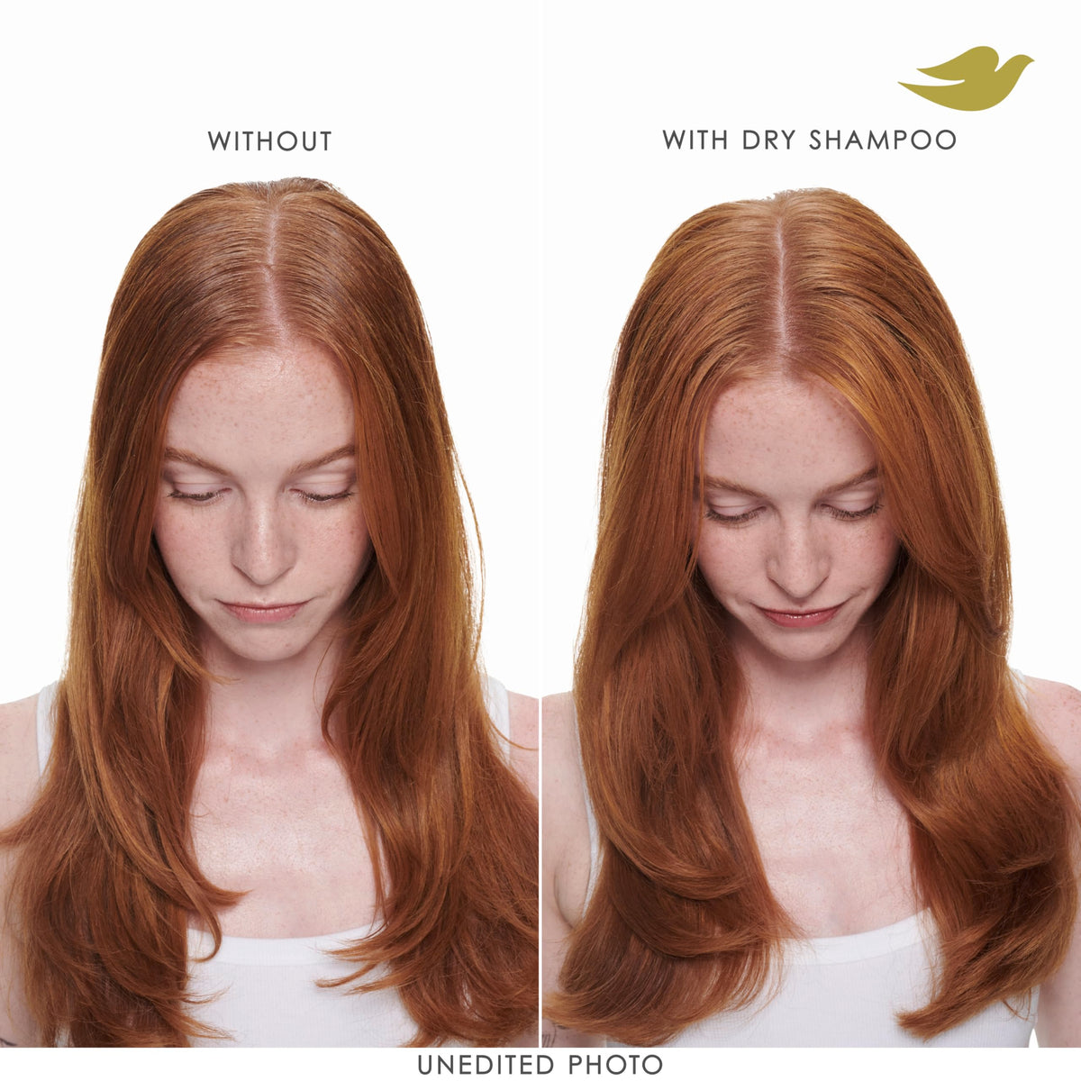 Dove volume dry shampoo for two days of freshness and bounce.