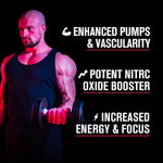 Jacked Factory L-Arginine Silicate 90 veggie pills packaging displaying supplement facts and usage instructions