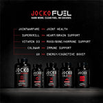 Authentic imported Jocko Fuel container showcasing the clean zero non GMO certification badges.