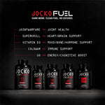 Back label of Jocko Fuel Cold War capsules showing standard adult daily usage instructions clearly.
