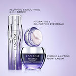 Lancôme anti-aging night cream jar being opened showing protective internal seal