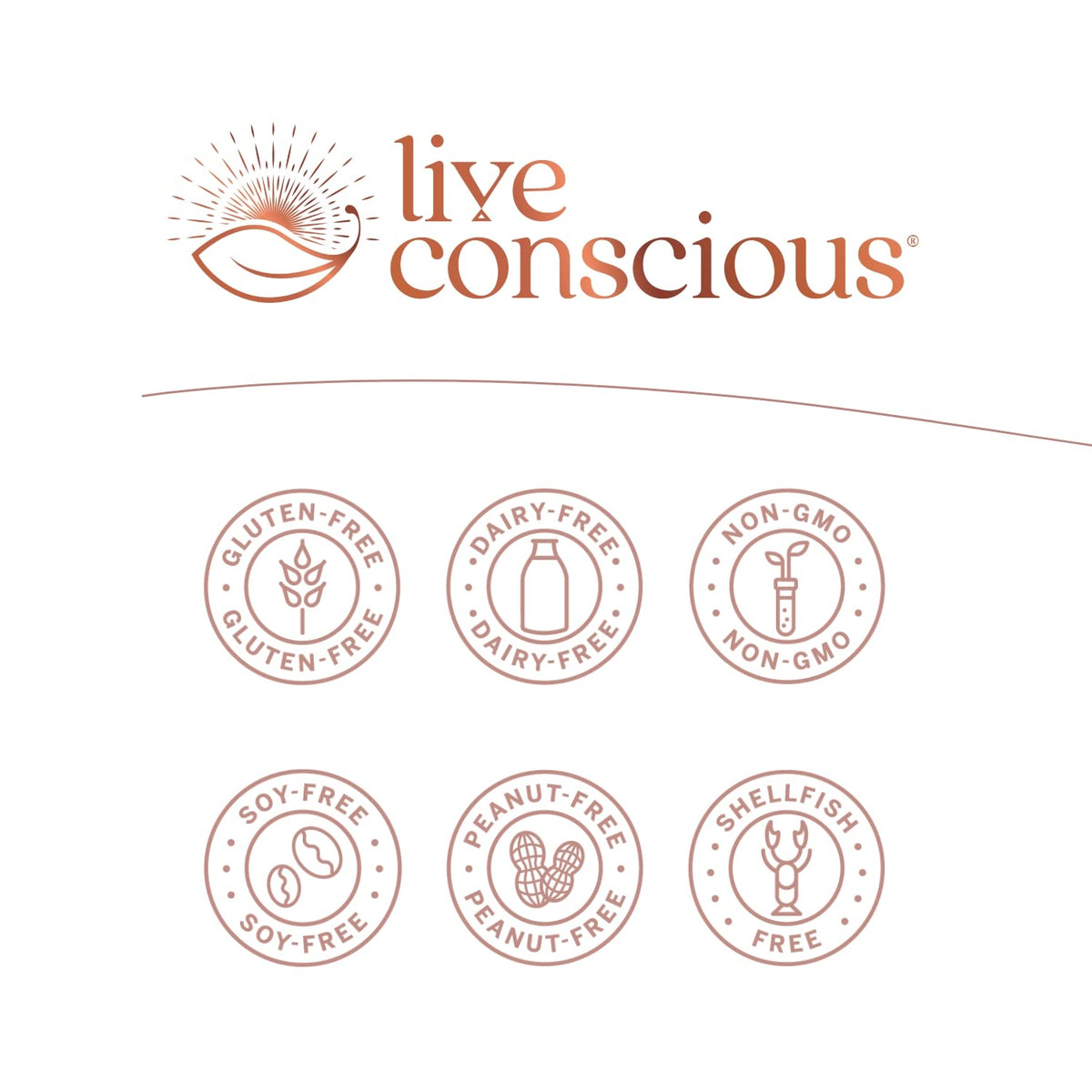 Side view of Live Conscious B12 supplement packaging showcasing premium dietary attributes and usage instructions