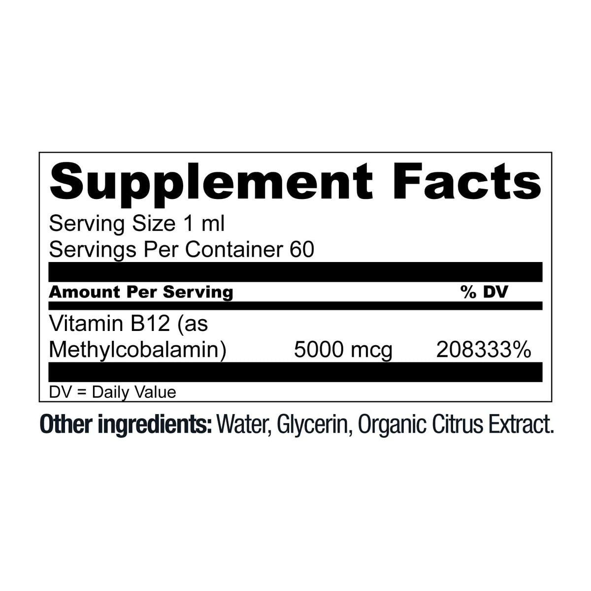 Full product overview of authentic USA imported Live Conscious Vegan B12 liquid drops on an ecommerce background
